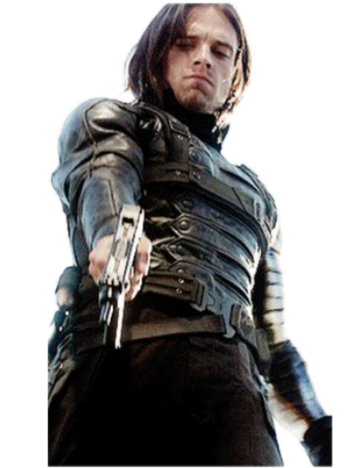 Bucky Barnes Png Isolated File (black)