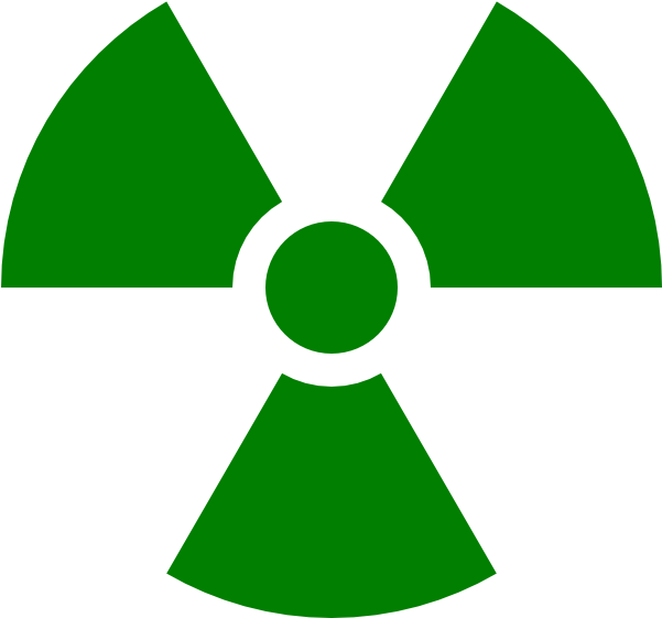 Nuclear Sign Png Image File (black, green)