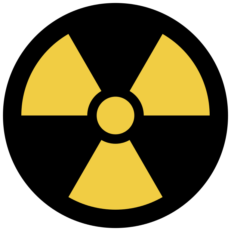 Nuclear Sign Png Photo (gold, black, orange)