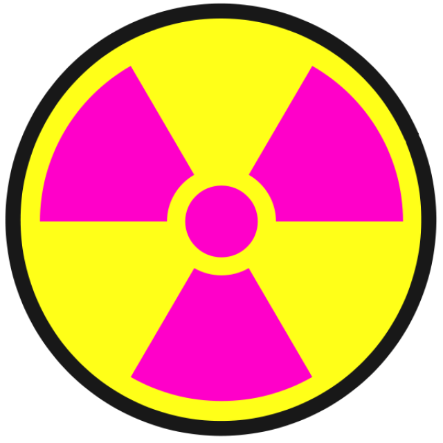 Nuclear Sign Png Transparent Image (yellow, black, purplish red)