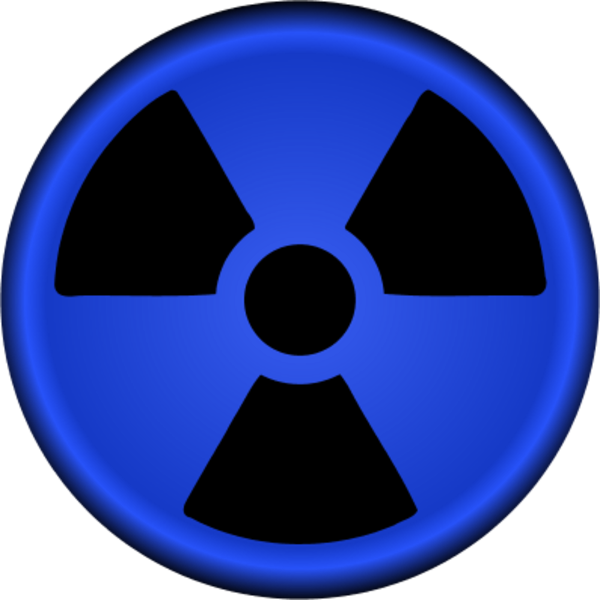 Nuclear Sign Png (black, blue)