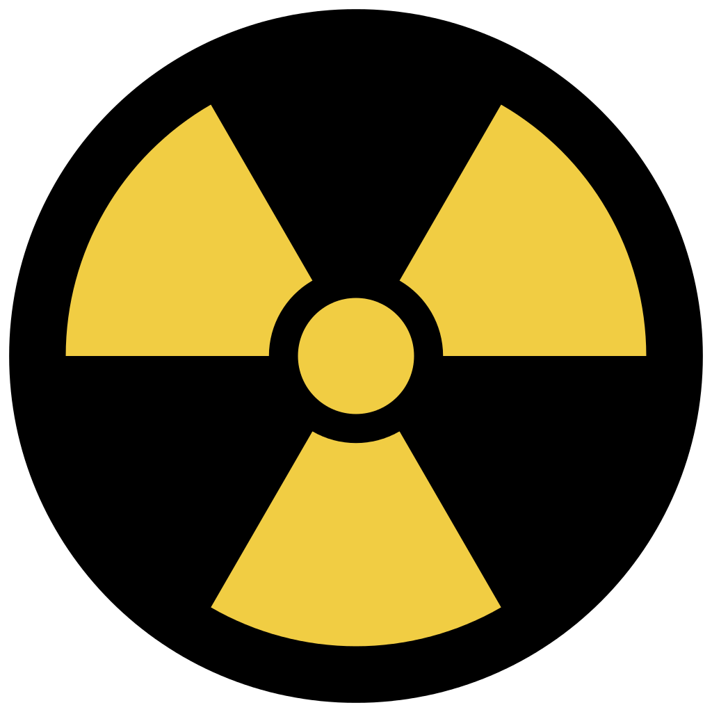 Nuclear Sign Radiation (gold, black, orange)