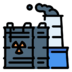 Nuclear Power Station Pollution Factory Icon Free Png Icon Download (gray, lavender, black, indigo)