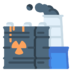 Nuclear Power Station Pollution Factory Icon Free Transparent Png Icon Download Path (teal, gray, lavender, black)