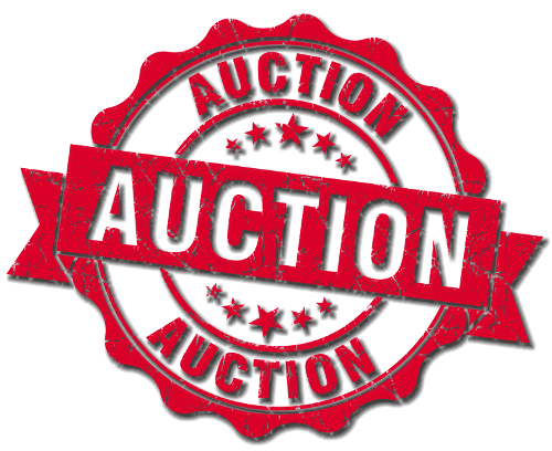 Auction Png Image (black, red)