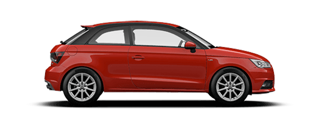 Audi A1 Download Png Image (white, black, lavender, maroon, gray)