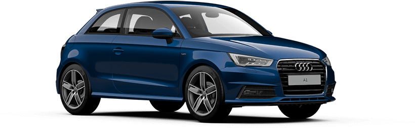 Audi A1 Png Isolated Image (black)