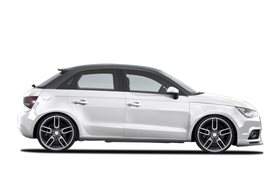 Audi A1 Png Photo (white, lavender, black, gray)