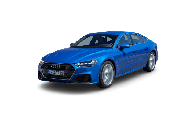 Audi A7 Png File (black, teal)