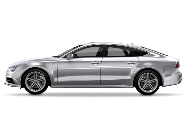 Audi A7 Png Isolated Image (white, black, silver, lavender, gray)