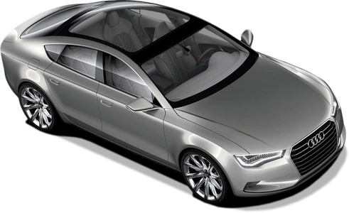 Audi A7 Png (black, gray)