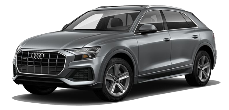 Audi Q8 Download Png Image (white, lavender, black, silver)