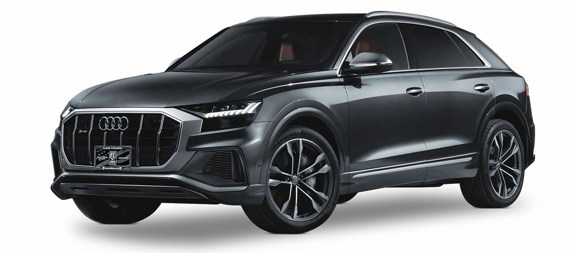 Audi Q8 Png File (white, black)