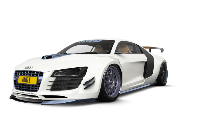 Audi R8 Weis Png Pic (white, black)