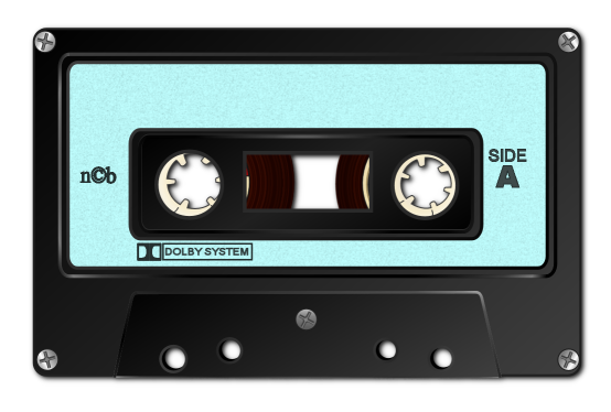 Audio Cassette Png Clipart (mint, black)