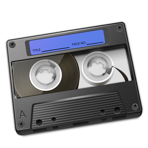 Audio Cassette Png Free Image (indigo, black, gray)