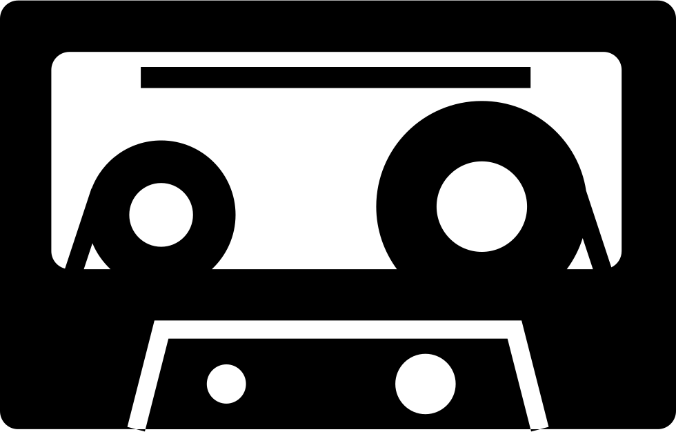 Audio Cassette Png Image (indigo, gray, white, black, silver)