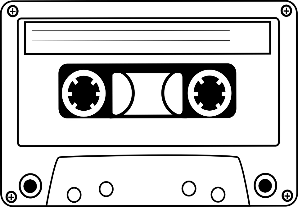 Audio Cassette Png Pic (black, gray)