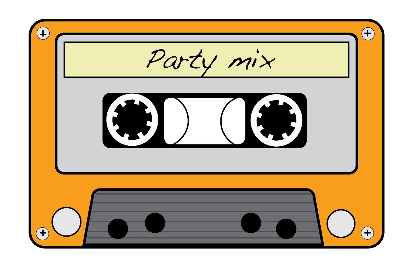 Audio Cassette Transparent Images Png (white, black, silver, beige, orange)