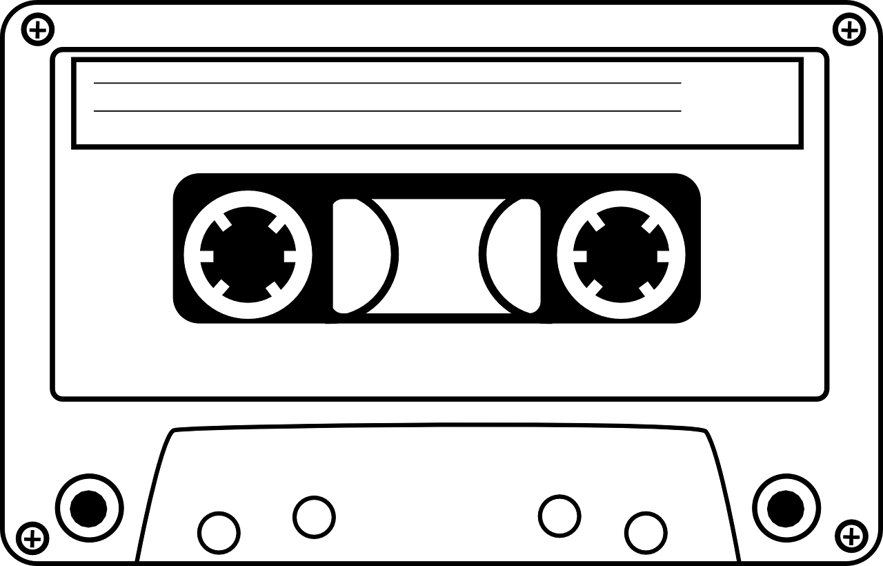 Audio Cassette (black, gray, white)