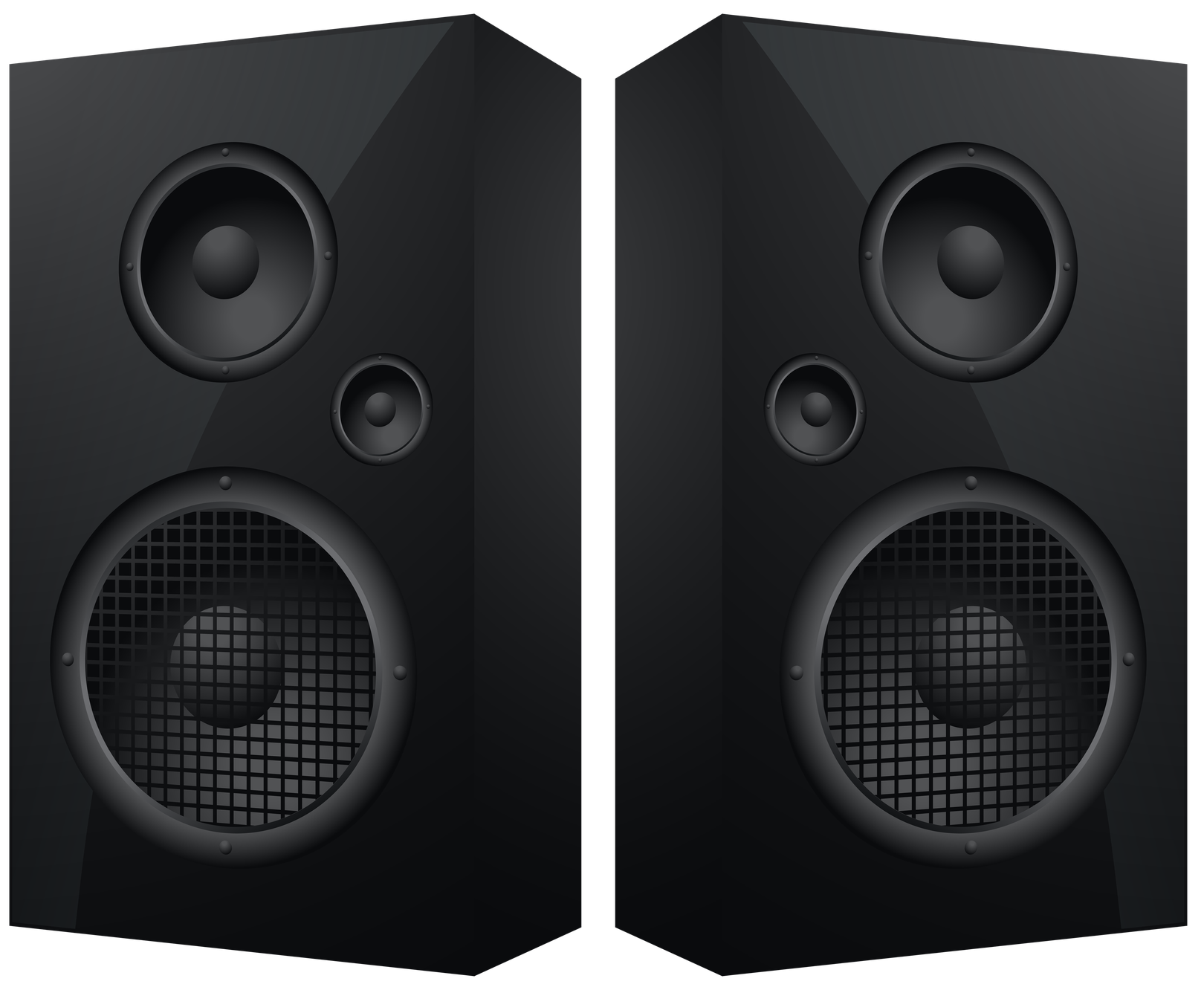 Audio Speaker Png Isolated Photos (black)