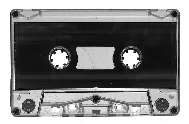 Audio Tape Png File (black, gray)