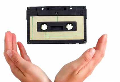 Audio Tape Png Isolated Hd (black)