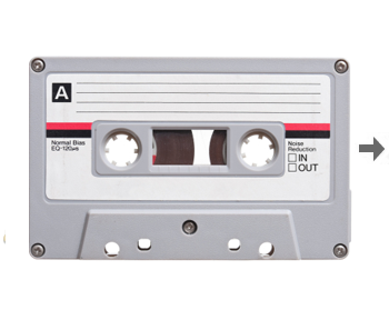 Audio Tape Png Pic (white, lavender, silver)