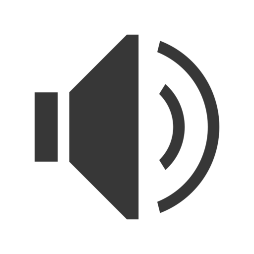 Audio Volume High Free Png Icon (black, indigo)