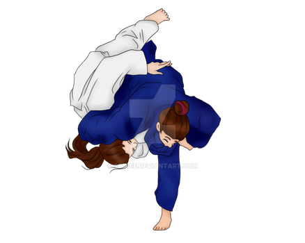 Judo Transparent Background (lavender, black)