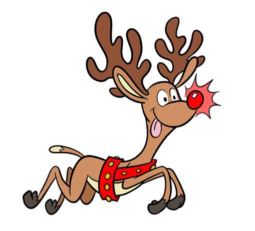 Rudolph Running Png Clipart (olive, salmon, black, chocolate)