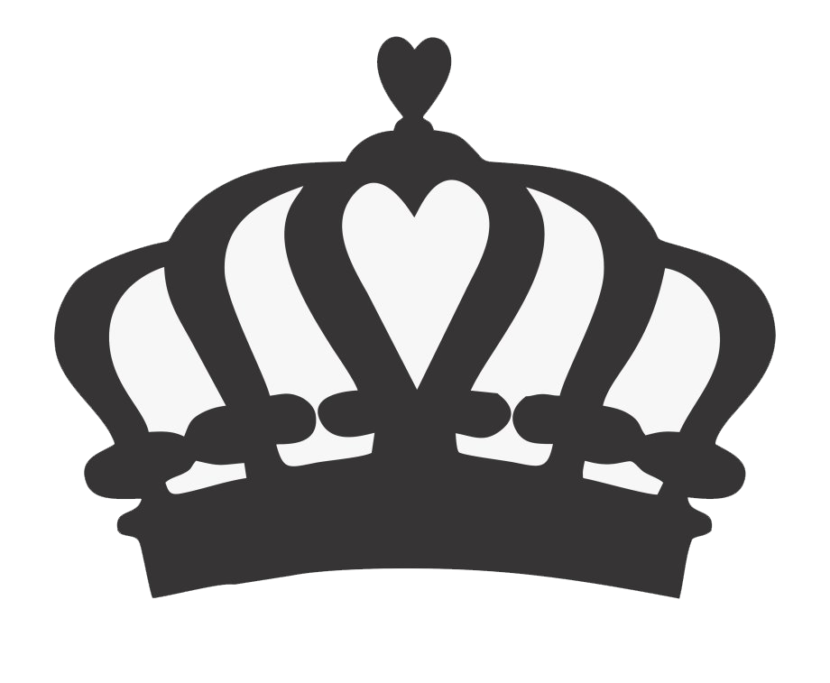 Queen Crown Png Transparent Image (black, white)