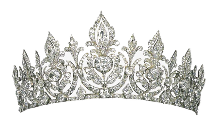 Queen Crown Transparent Background (silver, black)