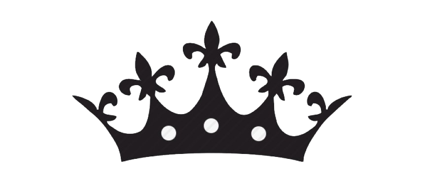 Queen Crown Transparent Png (black, white)