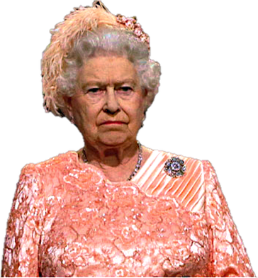 Queen Elizabeth Png Photo (salmon, pink, black, white)