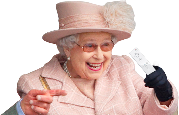 Queen Elizabeth Png (pink, black, beige)