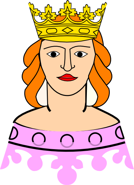 Queen Png Image (orange, violet, pink, white)