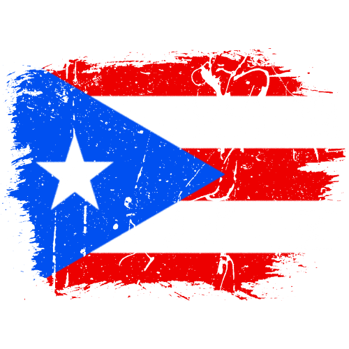 Puerto Rico Flag Background Png (black, red, blue, white)