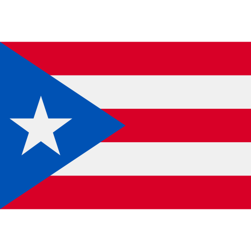 Puerto Rico Flag No Background (teal, white, lavender, red, pink)