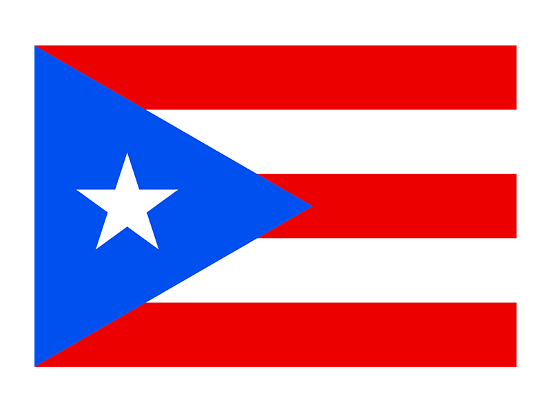 Puerto Rico Flag Png Clipart (chocolate, white, blue, red, salmon)