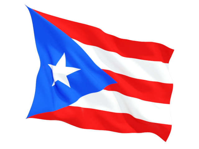 Puerto Rico Flag Png Cutout (blue, black, red, white)