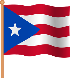 Puerto Rico Flag Png Image (chocolate, maroon, teal, gray)