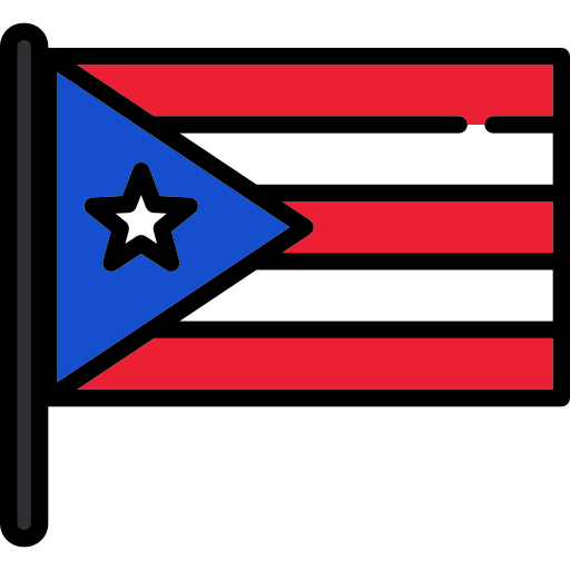 Puerto Rico Flag Png Images (teal, maroon, white, black, red)