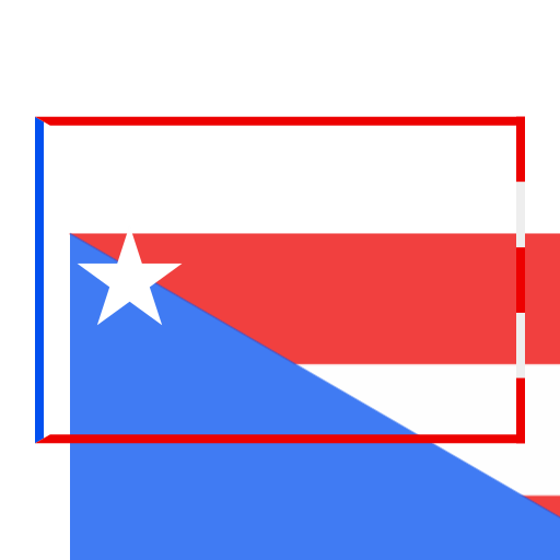 Puerto Rico Flag Png Picture (maroon, white, black, blue, red)