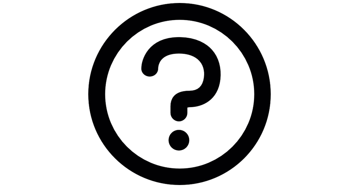 Question Mark Png Clipart (black, white)