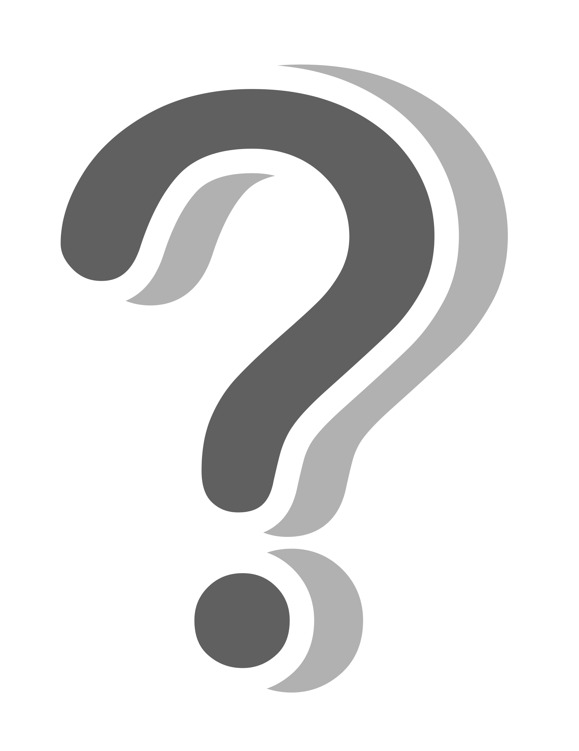 Question Mark Png Transparent Image (gray, black, white)