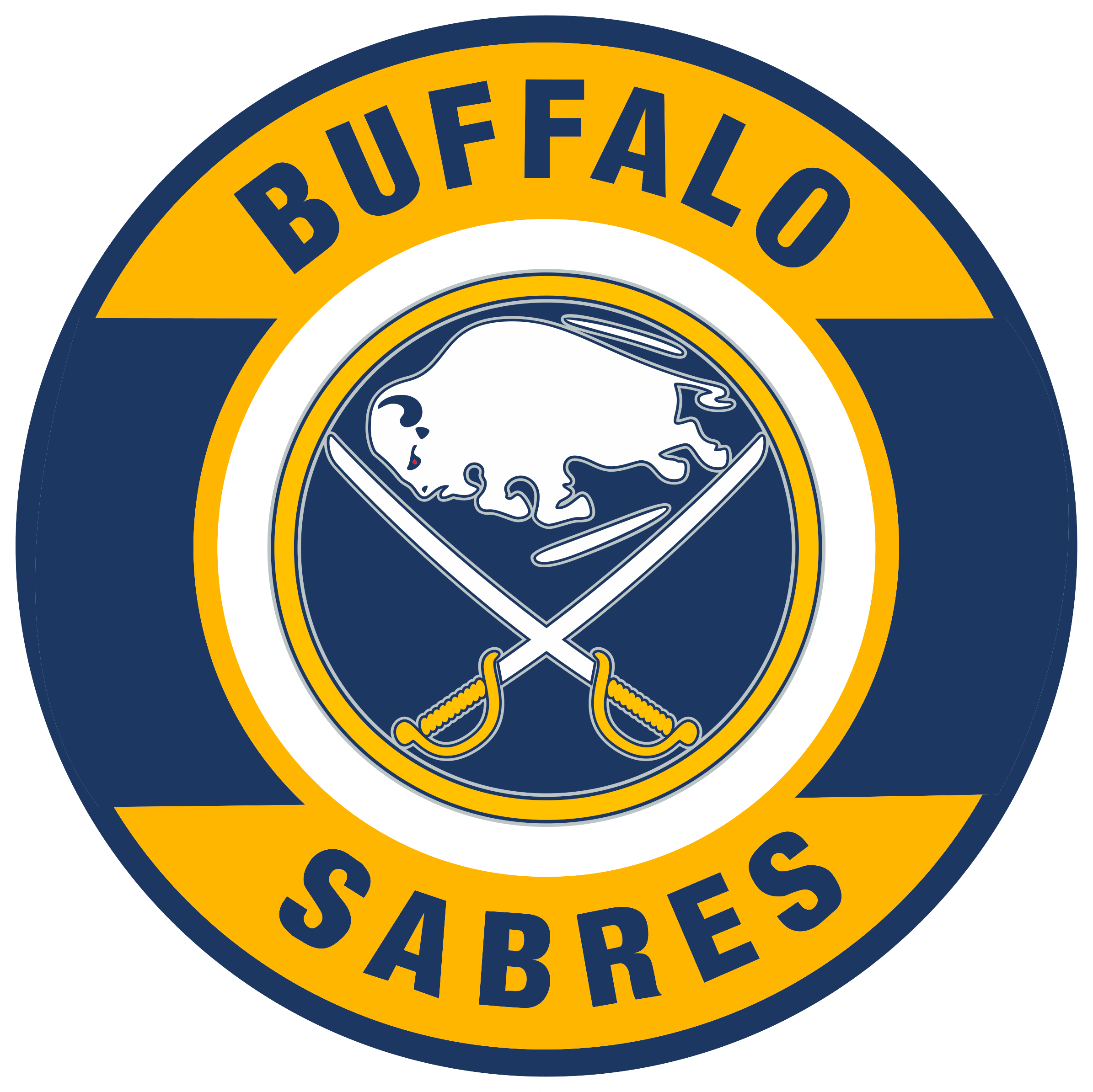 Buffalo Sabres Png File (white, orange, gray, navy)