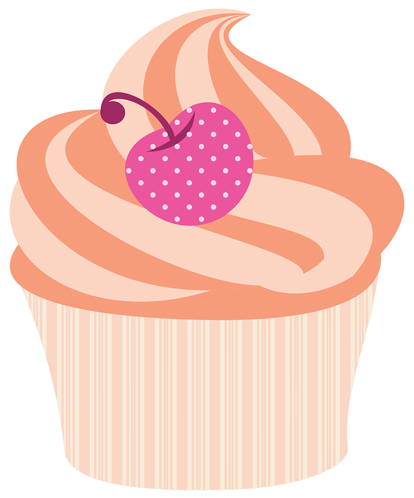 Muffin Png Free Download (beige, pink, black, salmon)