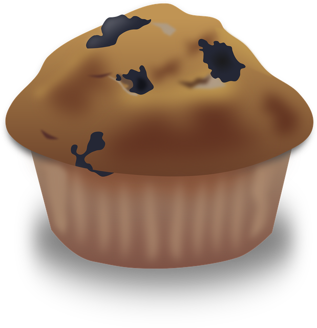 Muffin Png Isolated Photo (maroon, black, salmon)