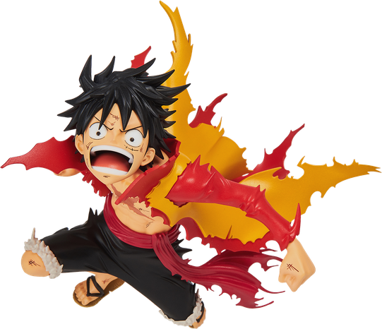 Luffy Png File (black, orange)